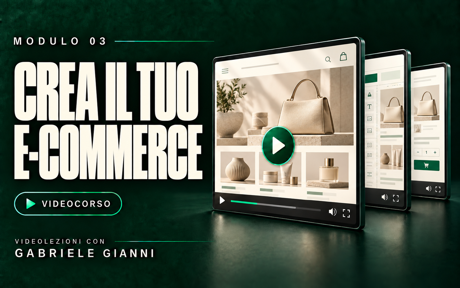 Modulo 03 — copertina CREAZIONE DEL TUO ECOMMERCE