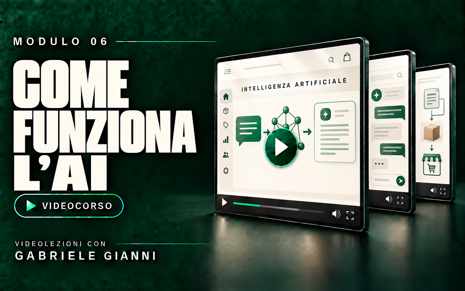 Modulo 06 — copertina COME FUNZIONA L'AI
